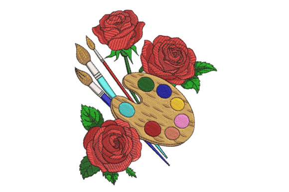 Artist Palette Roses for Personalized Gifts
