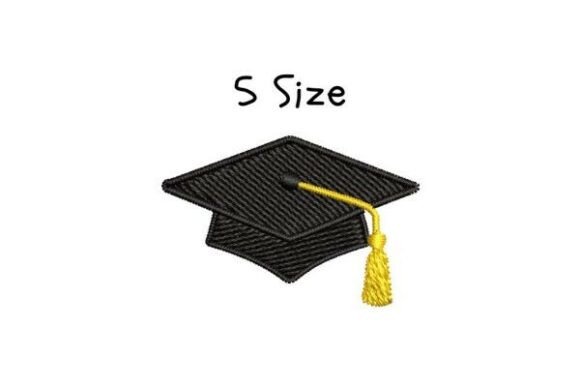 Graduation Cap Embroidery Design