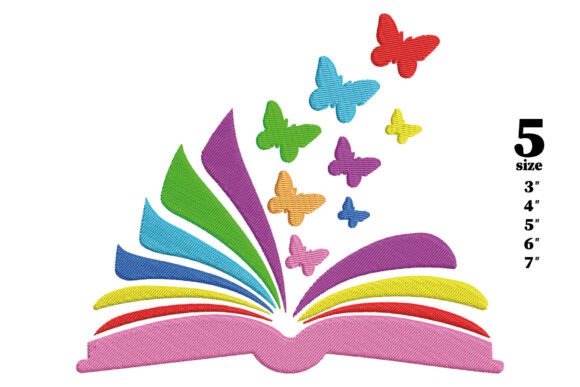 Open Book with Butterflies